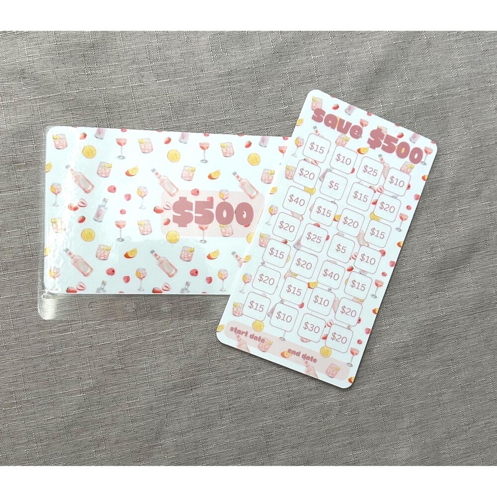 500 Summer Savings Challenge | Cash Envelope Savings Tracker | A6 Budget Binder
